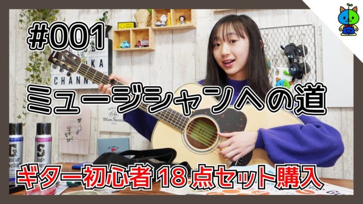 【ミュージシャンへの道】#001🎸とりあえずギター初心者18点セットを購入❤️【ももかチャンネル】