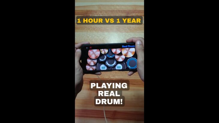 1 HOUR TO 1 YEAR PROGRESS OF PLAYING REAL DRUM 🥁