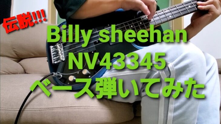 Billy sheehan / NV43345 風　ベースソロ弾いてみた　タラス　ビリーシーンソロ