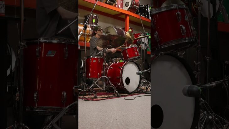 1970s Ludwig “Super Classic” Red Silk Drum Set
