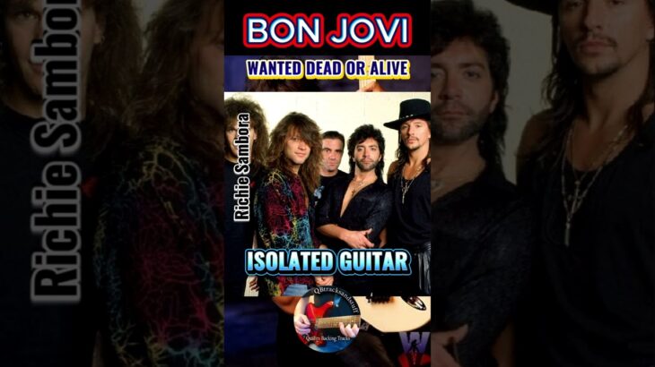 Classic 80s BON JOVI: Wanted Dead Or Alive *ORIGINAL ISOLATED GUITAR*
