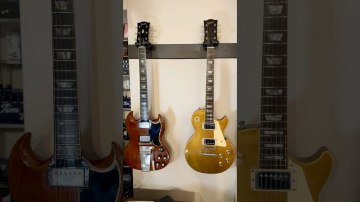 2本のギブソン🎸🎸あなたはどっち派⁉️ 1963 Gibson SG Standard🆚1974 Gibson Les Paul Deluxe