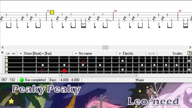 Peaky Peaky / Leo/need / ベース [TAB] Bass