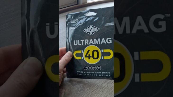 Установка и тест струн Rotosound Ultramag, в конце звук после 5 концерта!🔥🖤👍