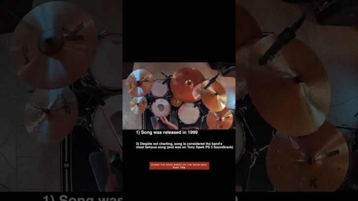 Can you guess this song based on the drum beat? Part 754 #drums #shorts #guessthesong #guessthetune