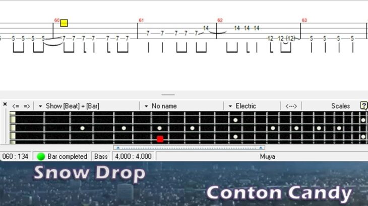 スノウドロップ / Conton Candy / ベース [TAB] Snow Drop – Bass
