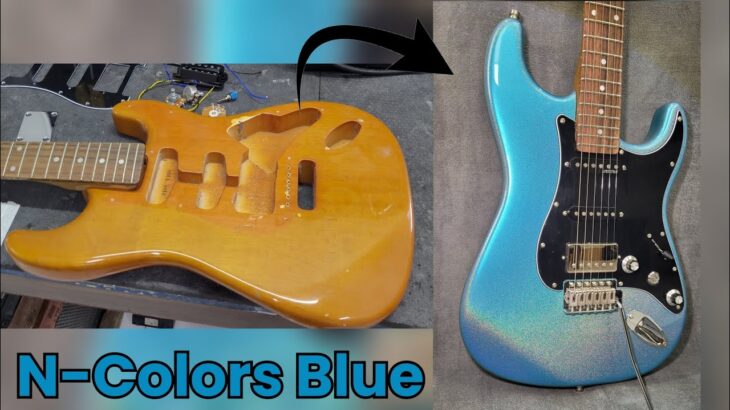 Guitarra Montada – Pintura N-Colors Blue ( Fender 70th Amesthyst )