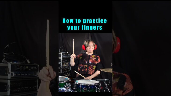 How to practice your fingers Drums ドラムを叩く時に使う指の練習2つ #drums #rudiments   #drumlessons