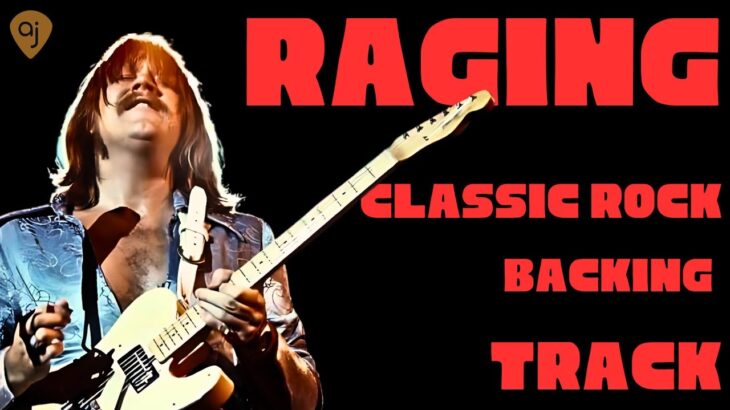 RAGING Classic Rock Jam Track | ALL LIVE Guitar Backing Track (A Minor)