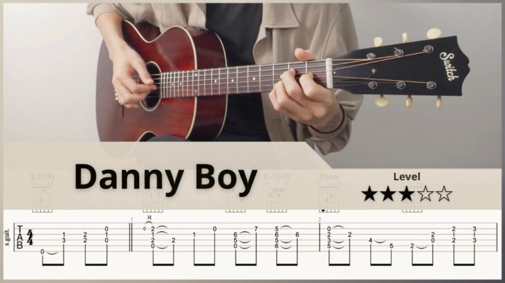 【TAB】Danny Boy (Londonderry Air) | Fingerstyle Jazz Guitar | ソロギター