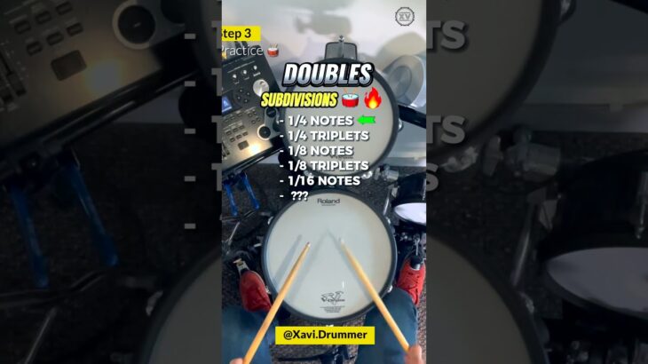 Doubles subdivision – Tag a drummer who can’t do this 🤣 #xavidrummer  #pocket  #drumsoutlet