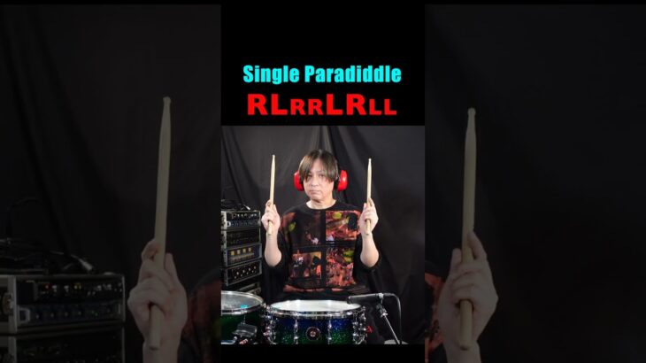 How to Basic single paradiddle with two accents パラディドルでアクセント2つの叩き方 #drums #rudiments #drumlessons