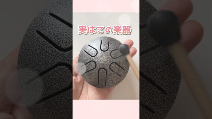 🌨️実はこの楽器☀️ #てるてる坊主 #ミニタングドラム