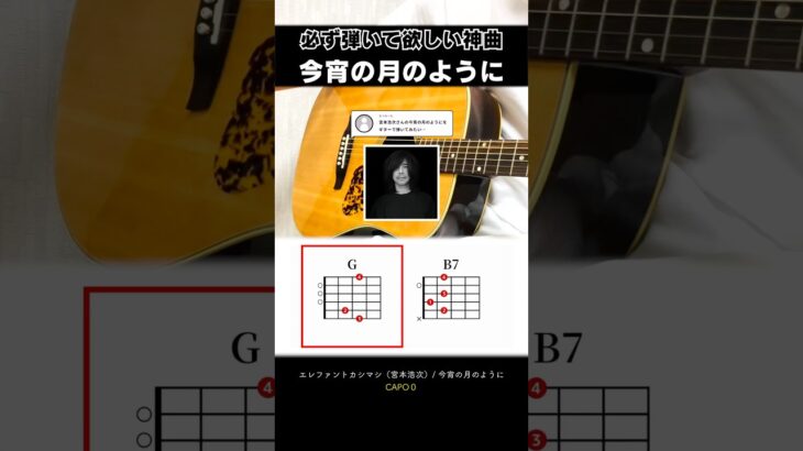人生で1度は弾いて欲しい…『今宵の月のように：エレファントカシマシ（宮本浩次）』