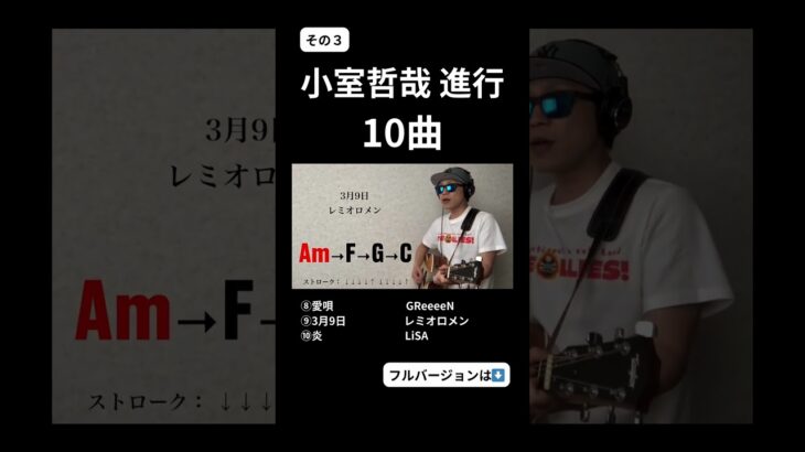 ③【小室哲哉 進行10曲】ギター初心者はこれ！