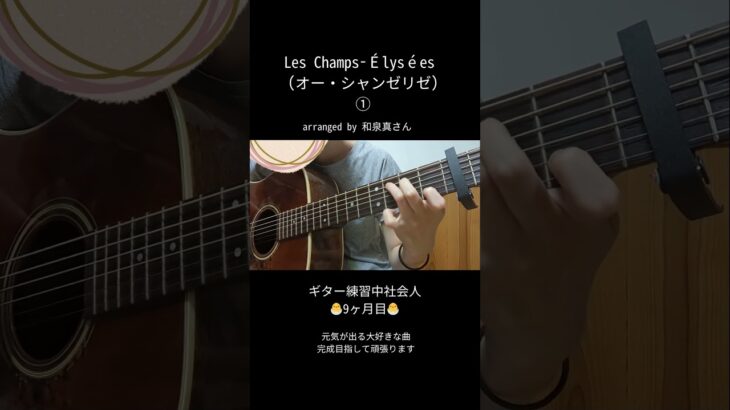ギター初心者成長記録　♪Les Champs Élysées オー・シャンゼリゼ ①