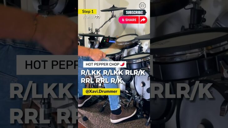 Summer Drum Chop – Do try this one at home 👀 #xavidrummer #batero #bataca