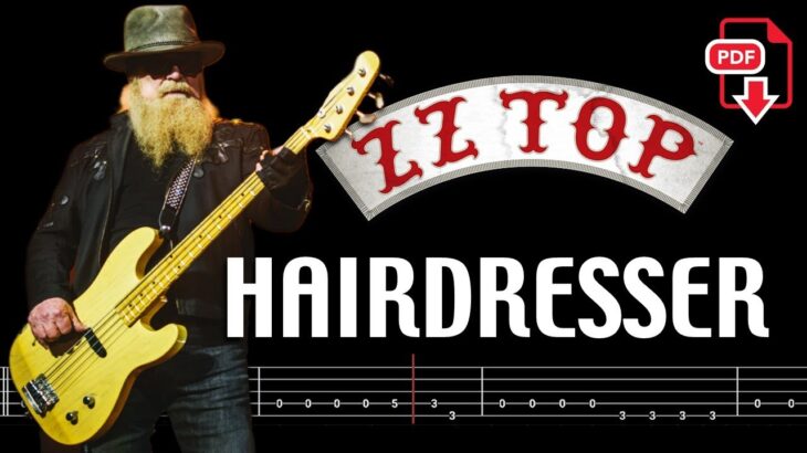 ZZ Top – Hairdresser (🔴Bass Tabs | Notation) @ChamisBass  #zztopbass #zztop #dustyhill #chamisbass