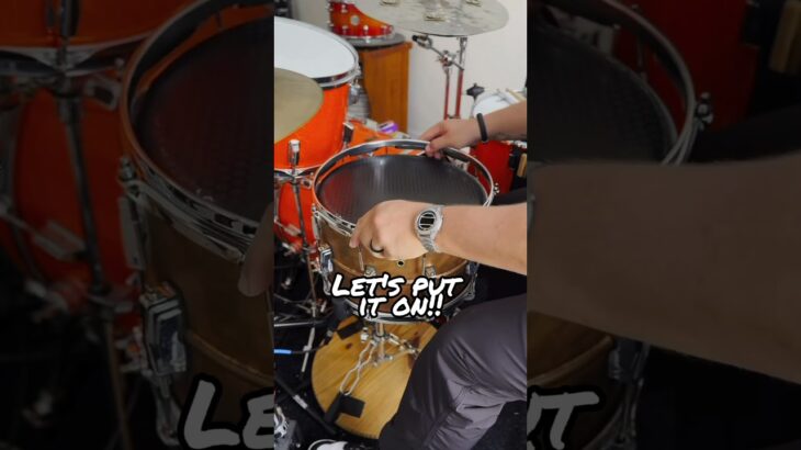 Have you ever unboxed a drum head like this before? #shorts #short #drumheads #kick #drum #snare