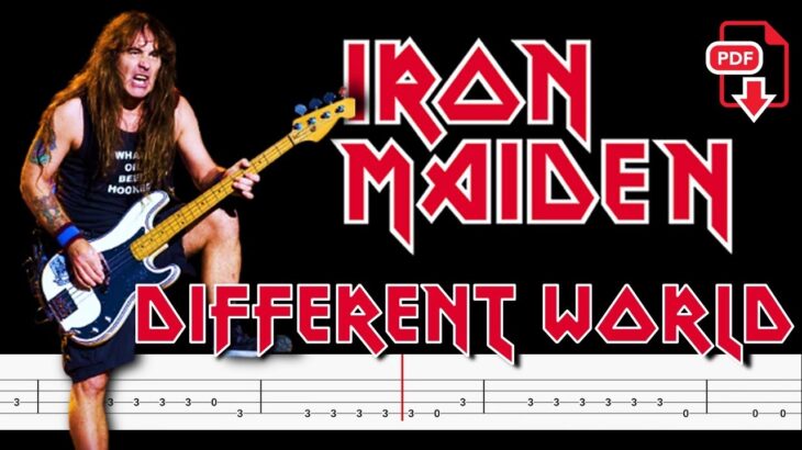 Iron Maiden – Different World (🔴Bass Tabs – Notation) By @ChamisBass  #chamisbass #ironmaidenbass