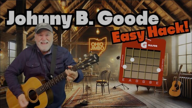 The EASIEST Way to Play Johnny B. Goode | Beginner Guitar Trick – G, C, D!