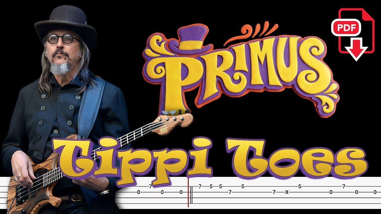 Primus – Tippi Toes (🔴Bass Tabs | Notation) @ChamisBass #chamisbass #primusbass