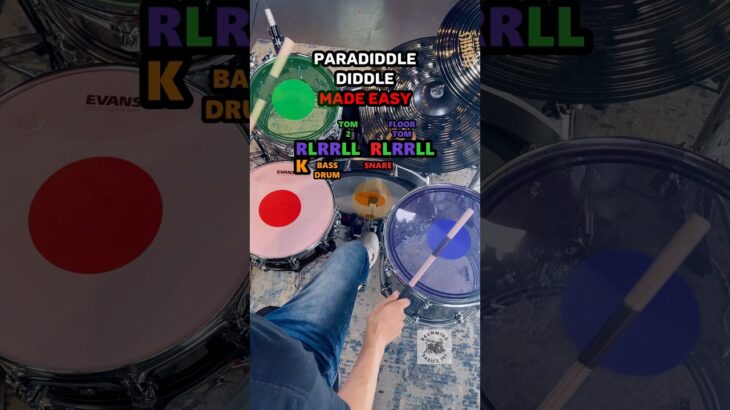 Simple Paradiddle Drum Pattern 🥁 #drums