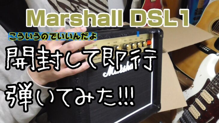Marshall DSL1C 開封&試奏