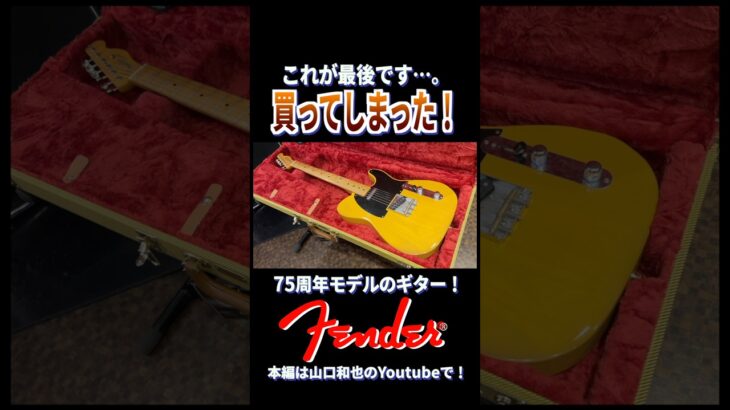 『買ってしまった…。』驚くほど音が良すぎる！育てるべきテレキャスターに出会ってしまったギタリストの末路…！世界一のギターブランド【Fender】 が誇る「エレキギターの元祖」に向き合うために購入決断！
