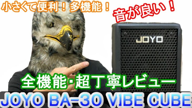 【全機能レビュー】小型ベースアンプ「JOYO BA-30 VIBE CUBE」が凄かった！ JOYO BA-30 is Amazing Bass Amp!