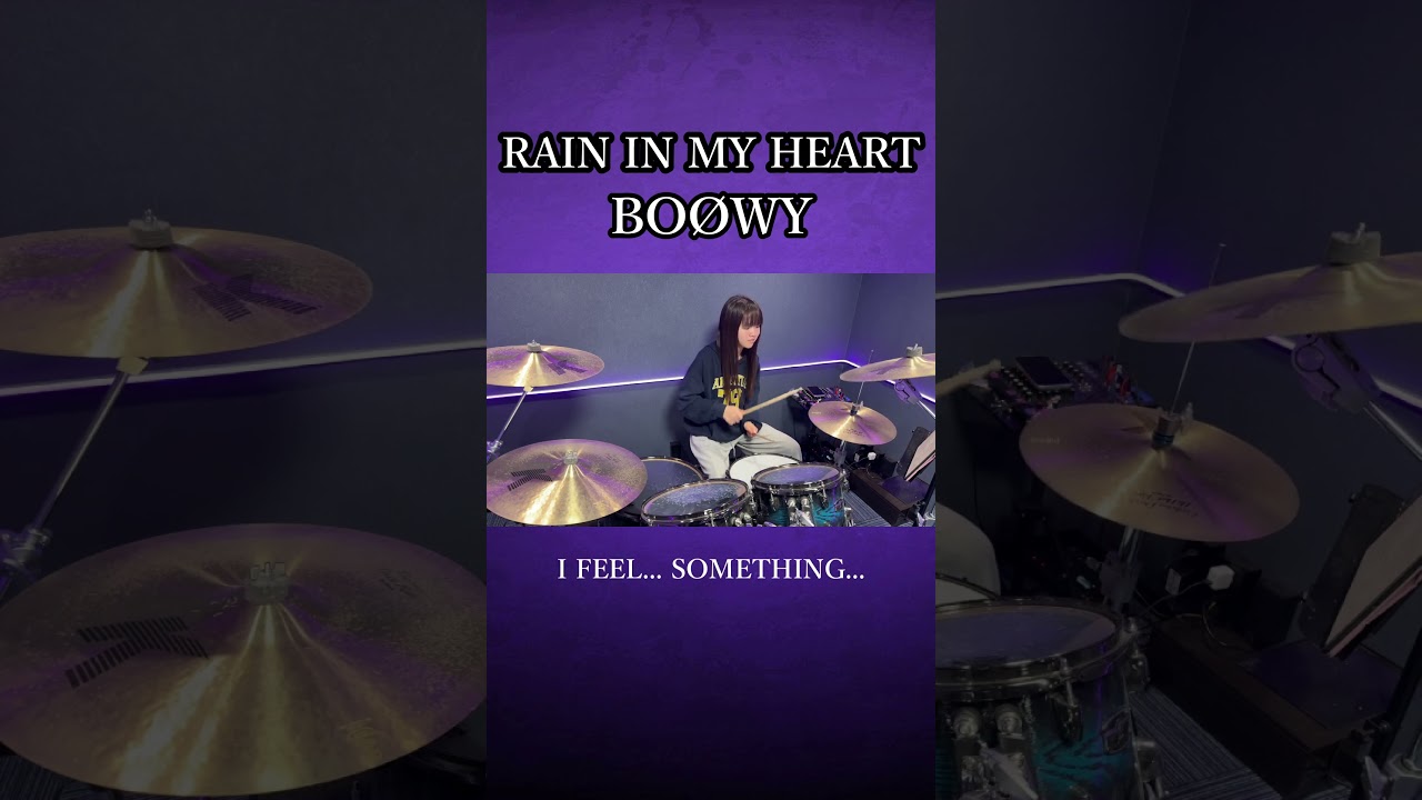 RAIN IN MY HEART/BOØWY　ドラム叩いてみた②　#shorts