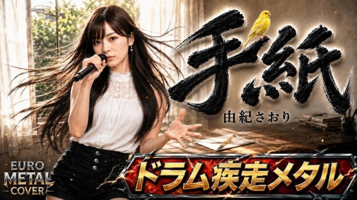 【昭和名曲進化】手紙-由紀さおり｜お別れのドラム疾走メタル