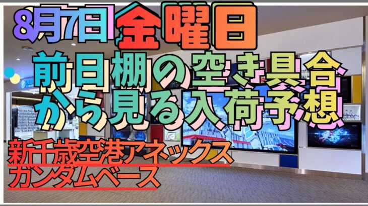 8月7日金曜日 新千歳空港アネックスガンダムベース