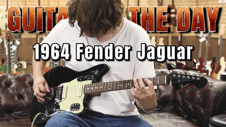 1964 Fender Jaguar Black with Matching Headstock | Guitar of the Day