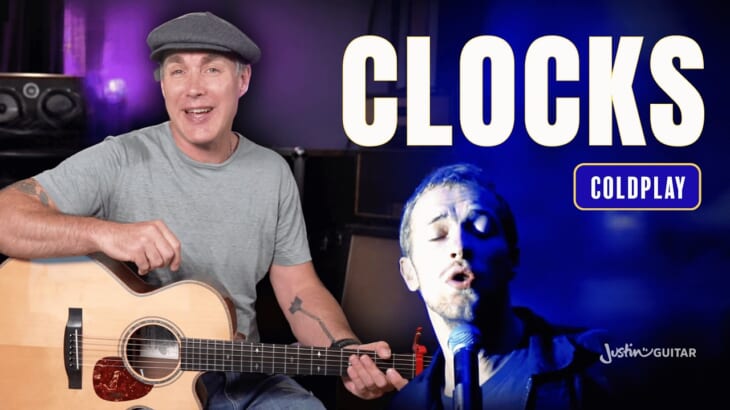 Clocks by Coldplay | Beginner Guitar Lesson + Piano Riff