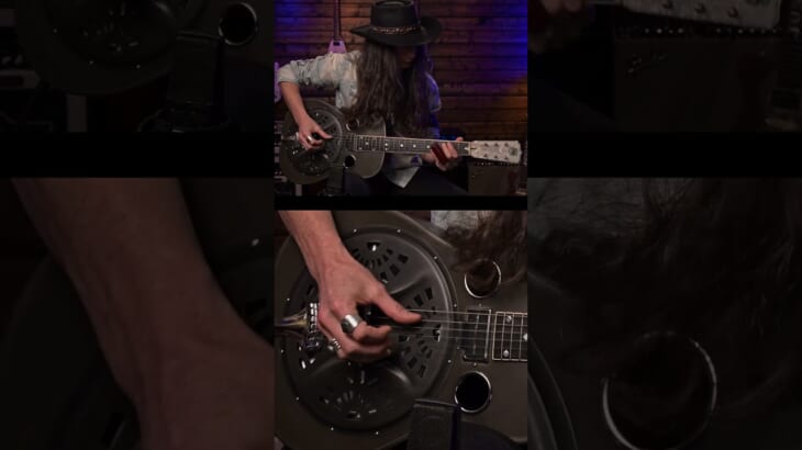 Dark Blues Slide Guitar for Spooky Season 👻 #guitarist #slideguitar