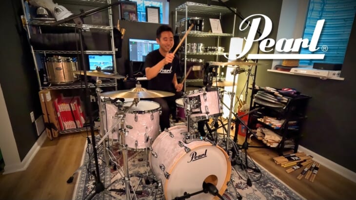 I got a Pearl Drum Set