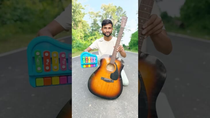 Small Piano Vs Yamaha F280 Acoustic Guitar Unboxing 🎸02