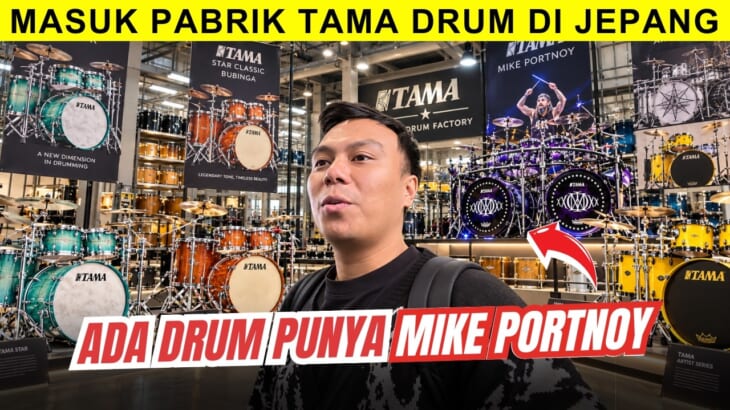 YOIQBALL KETEMU DRUM MIKE PORTNOY DI PABRIK TAMA DRUMS JAPAN